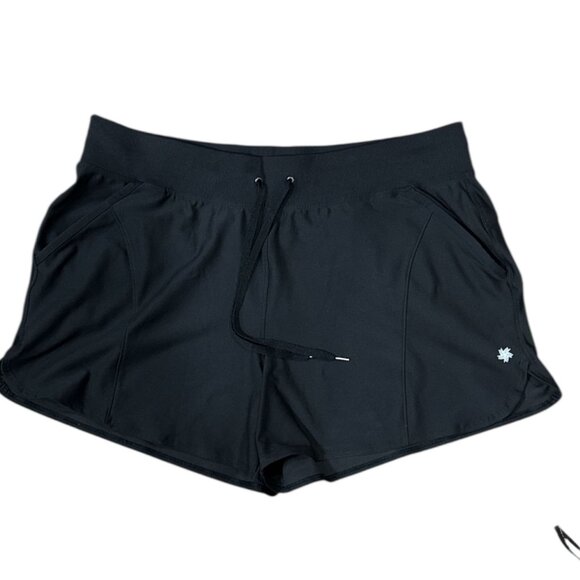 NEW Tek Gear DryTEK Women Workout Shorts Size XLarge Stretch Mid Rise Black - Picture 4 of 9